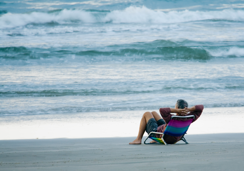 Relaxing-on-beach